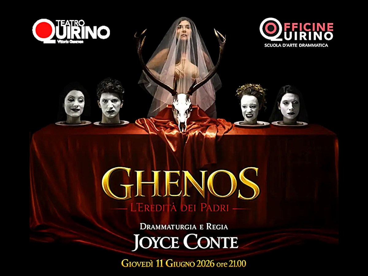 “GHENOS: L’EREDITÀ DEI PADRI”, Roma, 11 giugno, Teatro Quirino: vincolo infernale fra generazioni, trasmissione di glorie passate, di colpe, vizi, peccati