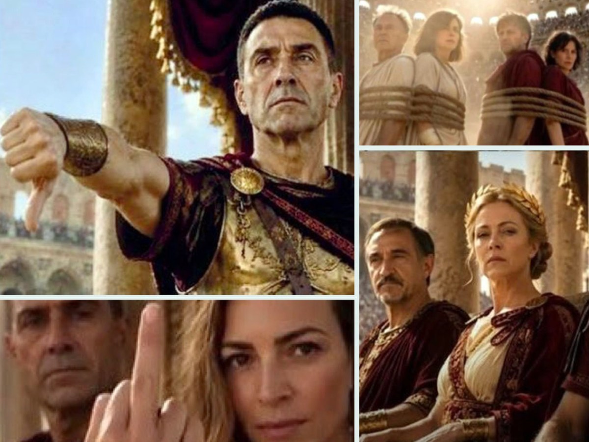 Si vede imperatore ai munera gladiatoria, ma vale meno di un pizzico di sabbia dell’arena